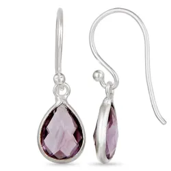 dråbe øreringe i sølv - Loom Stones