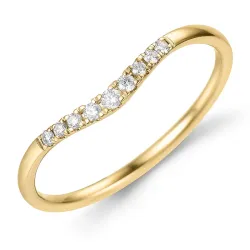 diamant ring i 9 karat guld 0,09 ct - Simple Diamonds