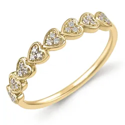 diamant ring i 9 karat guld 0,10 ct - Simple Diamonds