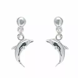 Aagaard delfin øreringe i sølv