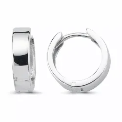 13 mm creoler i rhodineret sølv