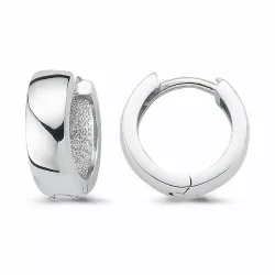 13 mm creoler i rhodineret sølv