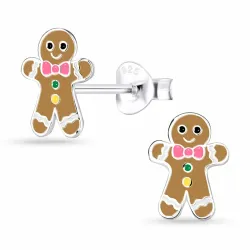 kagemand børneøreringe i sølv - Little Ones