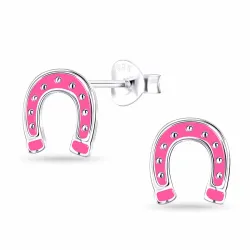 hestesko børneøreringe i sølv - Little Ones