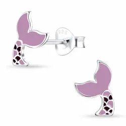 havfrue børneøreringe i sølv - Little Ones