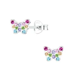 sommerfugle børneøreringe i sølv - Little Ones