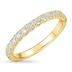 zirkon ring i 9 karat guld