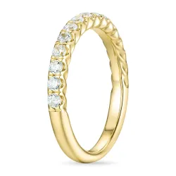 zirkon ring i 9 karat guld