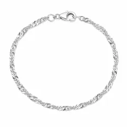 BNH singaporearmbånd i sølv 21 cm x 2,3 mm