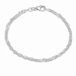 BNH singaporearmbånd i sølv 21 cm x 2,9 mm