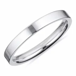 Enkel Herrering i rhodineret sølv