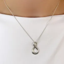 uendeligheds vedhæng i sølv