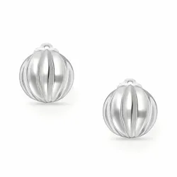 runde øreclips i sølv