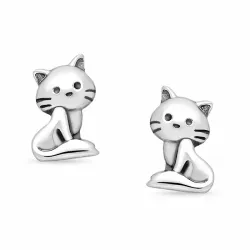 katte ørestikker i sølv - Little Ones