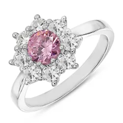 blomster ring i sølv