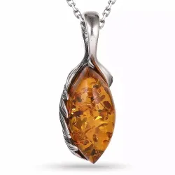 rav halskæde i sølv med vedhæng i sølv