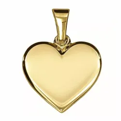 11 x 10,5 mm hjerte vedhæng i 8 karat guld