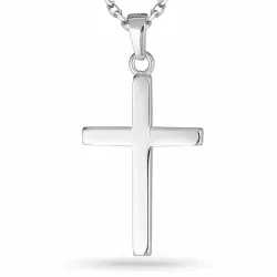 kors halskæde i sølv med vedhæng i sølv - Amoré