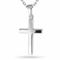 kors halskæde i sølv med vedhæng i sølv - Amoré