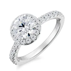 zirkon ring i sølv