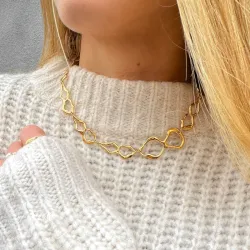 Sistie2ND x Signe Kragh halskæde i forgyldt stål