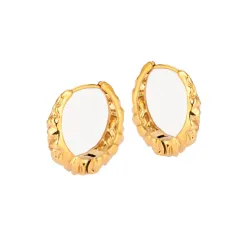 Sistie2ND Loops creoler i forgyldt stål