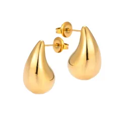 Sistie2ND Drops øreringe i forgyldt stål