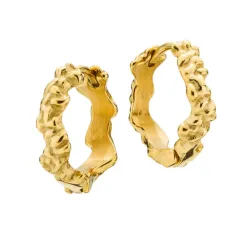 12 mm Sistie2ND creoler i forgyldt stål