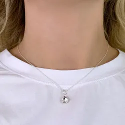 musling vedhæng i sølv