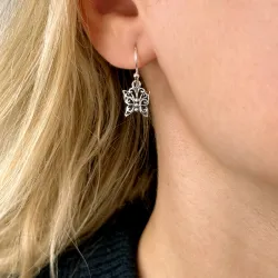 sommerfugle øreringe i sølv