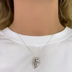 mor og barn vedhæng i sølv