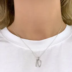 bogstav N vedhæng i sølv - My Letter