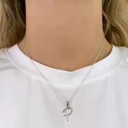 bogstav P vedhæng i sølv - My Letter