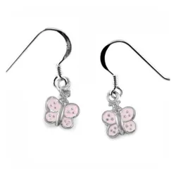 lange sommerfugle øreringe i sølv - Little Ones