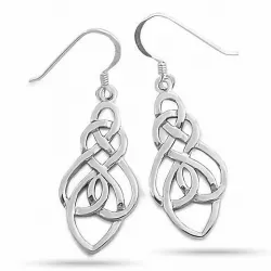 Keltisk øreringe i sølv