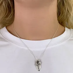 mor og barn vedhæng i sølv