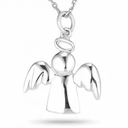 Engel halskæde i sølv med vedhæng i sølv