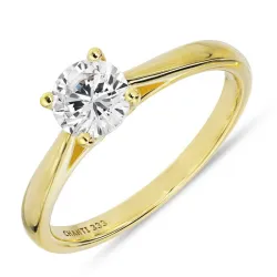 zirkon ring i 8 karat guld - Gold Collection