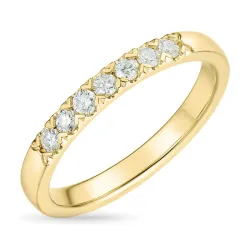 diamant alliancering i 14 karat guld 0,24 ct
