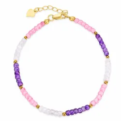multifarvede armbånd med zirkon og zirkon og zirkon