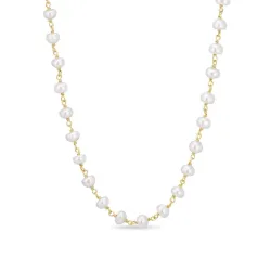 5,5 mm halskæde med ferskvandsperle