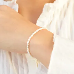 3,5 mm armbånd med ferskvandsperle