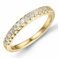 lab grown diamant alliancering i 9 karat guld 0,26 ct
