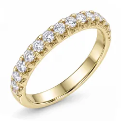 lab grown diamant alliancering i 9 karat guld 0,50 ct