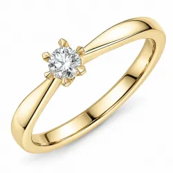 0,30 ct lab grown diamant ring i 14 karat guld 0,30 ct