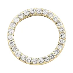 rundt lab grown diamant vedhæng i 14 karat guld 0,53 ct