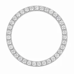 rundt lab grown diamant vedhæng i 14 karat hvidguld 1,03 ct
