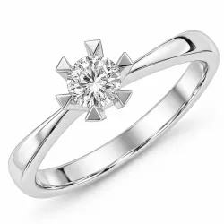 0,30 ct lab grown diamant ring i 14 karat hvidguld 0,30 ct