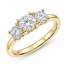 lab grown diamant ring i 14 karat guld 0,50 ct 0,52 ct