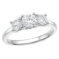 lab grown diamant ring i 14 karat hvidguld 0,50 ct 0,52 ct